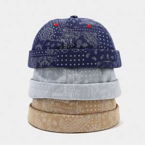 Women's Artistic Retro Paisley Baseball Cap Cashew Flower Brimless Men's Outdoor Street Personalized Docker <b>Hats</b> - Product Image 3