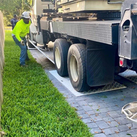 Tapis de Protection Rigide en Polyéthylène pour Sols, 100% HDPE Vierge, Composite Temporaire pour Accès et Chantiers