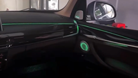 Kit d'éclairage d'ambiance F15 pour BMW X5 F15 2014-2018 : Anneau lumineux pour haut-parleur, cache de tweeter de porte, bande LED d'ambiance