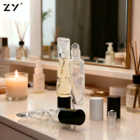 ZY Flacon à bille en verre spécial, petit, 5 ml, 7 ml, 10 ml, 15 ml, transparent, pour huiles essentielles