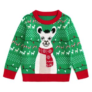 Custom <strong>Family</strong> Knitted <strong>Christmas</strong> Sweater Dogs Jacquard Pullover Crew Neck Winter Women Men Kids <strong>Jumper</strong> - Product Image 2