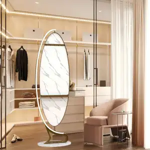 هوليوود كامل طول مرآة الزينة مع 22 أضواء Led قابل للتعديل الطابق الإضاءة أو مرآة حائط