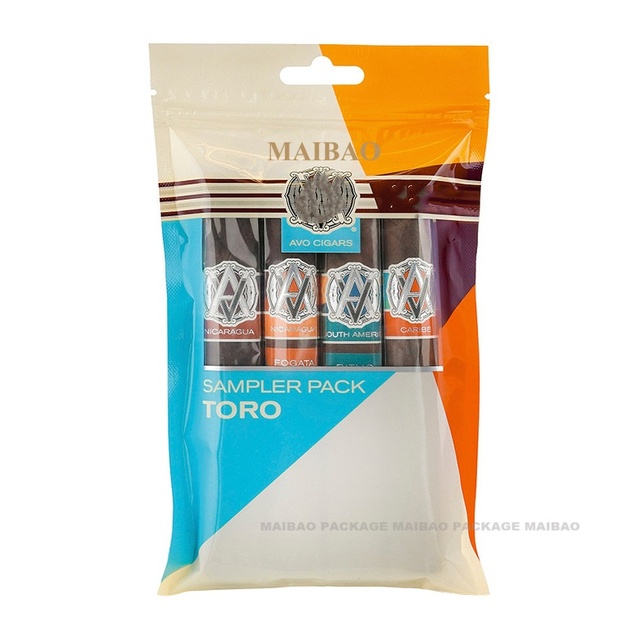 Custom Printed Zip Lock Cigar Humidor Bags Humidified Cigar Packaging Bags With Moisturizing System for Cigar Accessories