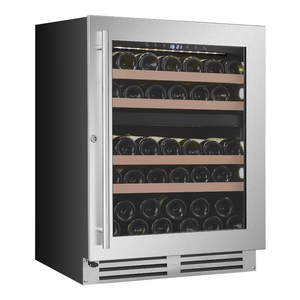 Popular Dual Zone Built-in Installation Wine Cooler Cabinet Refrigerator Appliance Door Frame Kitchen Stainless Steel for Home D - Product Image 5
