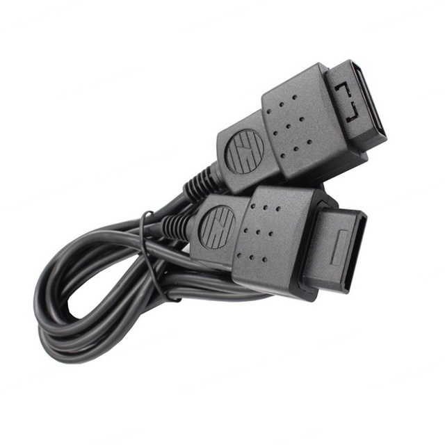 1.8M Wired ABS Material Black Data Cable Extension Controller Cable for Saturn