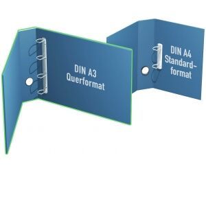 Raccoglitore ad anelli DIN A3 orizzontale fino a 35mm di altezza di riempimento meccanico - Product Image 1