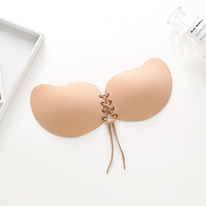 Sujetador Invisible sin Tirantes de Silicona para Vestido de Novia, Pegatina EN EL <span class=keywords><strong>Pecho</strong></span> con Cordón y Sujetador Adhesivo de Color de Mango, Accesorio para Vestido de Novia, 1 Unidad - Product Image 3