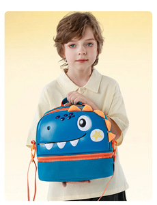 Sac à déjeuner isotherme pour enfants, motif astronaute de dessin animé, double compartiment, sac à bandoulière, sac de transport pour aliments, pour garçons - Product Image 4