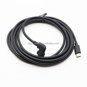 Câble étanche d'extérieur de type C mâle à type C mâle à angle droit, fabriqué en matériau TPE résistant au froid, noir, 3 m, PD60W - Product Image 6