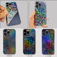 Film de protection pour téléphone portable, autocollant brillant et scintillant de haute qualité, tendance 2024, pour iPhone 15, 14, 16