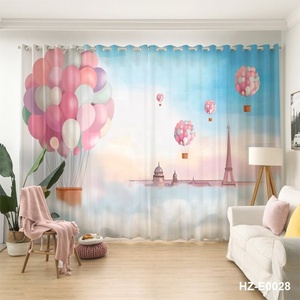 <span class=keywords><strong>Tende</strong></span> Trasparenti con Stampe Digitali per Camere dei Bambini, Motivi di Animali Cartoon, Design per Finestre - Product Image 6