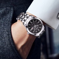 Relojes Mecánicos Minimalistas Personalizados OEM de 40 mm para Hombre, Calendario y Día de la Semana, Reloj Automático de Acero Inoxidable 316L con Correa Plateada
