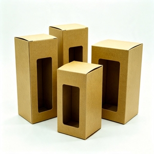 Custom Kraft Paper with Plastic PVC <b>Window</b> Gift Box Foldable Clear PVC <b>Window</b> Paper Packaging Box for Toys& Baby Care - Product Image 3
