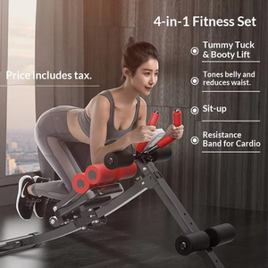 <span class=keywords><strong>Banc</strong></span> d'exercices pliable en acier Lingxi pour abdominaux, unisexe, pour le remodelage de la taille et le raffermissement du ventre, usage commercial - Product Image 5