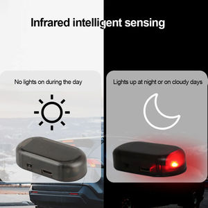 Luces Navideñas LED Solares Intermitentes, Alarma Antirrobo para Automóvil, Sistema <span class=keywords><strong>de</strong></span> Seguridad Inalámbrico, Lámpara <span class=keywords><strong>de</strong></span> Advertencia Simulada - Product Image 2