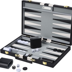 Cao cấp di động <span class=keywords><strong>backgammon</strong></span> trò chơi hội đồng quản trị thiết lập với <span class=keywords><strong>PU</strong></span> da cờ vua hộp giấy trắng hộp - Product Image 1