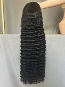 Venta al por mayor de pelucas de cabello humano con encaje frontal 13X6 de rizo profundo de 26 pulgadas, oferta de pelucas de cabello humano con encaje frontal - Product Image 1