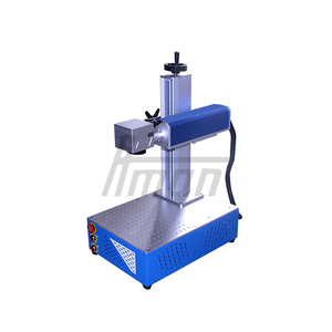 Machine de gravure laser à fibre portable 20W/30W/50W refroidie par air 110-300mm pour marquage de numéros de série sur tasses métalliques et porte-clés OEM - Product Image 1