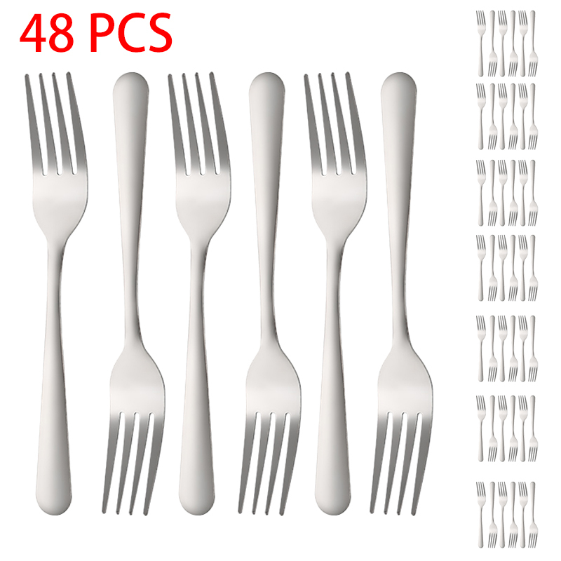 48 Pcs Silverware Stainless Steel Flatware