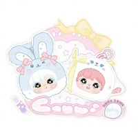 Goddess Popo Makeup Mirror Blind Box - Sanmi Three Mi Rabbit (Moving Eyes) Series Plush Blind Box, Version Officielle
