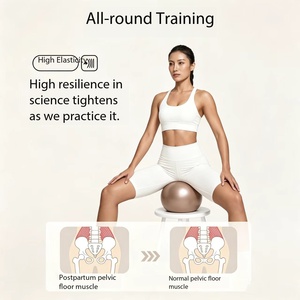 Pelota de Pilates Mini de PVC Mate Antiexplosión Ecológica con Logotipo Personalizado, Pelota de Ejercicio de Yoga Suave, Bomba de Aire, 25 cm de Diámetro, Tamaño OEM - Product Image 3
