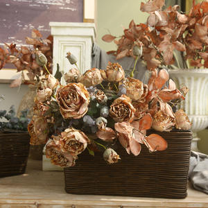 Salon Décoration Ornements Photographie Props Style Américain Noble Consort Pivoine Rétro Fleur De Soie - Product Image 1