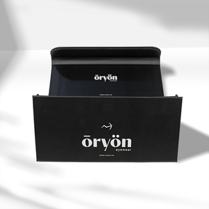 Caja de Embalaje Rígida de Materiales Reciclados con Impresión de Logotipo Personalizado OEM ODM, Impresión a Cuatro Colores, para Gafas de Lectura y de Sol - Product Image 3