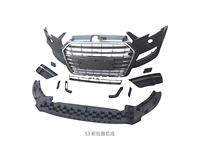 Applicable aux modèles Audi A3 S3 RS3 : Lame avant, Lame arrière, Aileron arrière, Embouts d'échappement, Aileron central, Kit carrosserie complet
