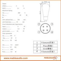Tabung Amplifier Profesional Psvane Acme 300B untuk Amplifier Tabung