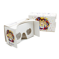 En gros Logo Personnalisé Google Lunettes En Carton VR2.0 Boîte de Réalité Virtuelle 3D Lunettes Vidéo Casque VR2.0 Lunettes pour Smartphones