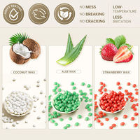 Lifestance 1LB Cera Depilatoria Natural de Resina con Aceite Esencial de Rosa, Anti-alérgica, en Perlas, para Depilación Facial, Corporal, de Bikini, Manos/Pies