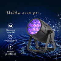 Vente chaude IP65 étanche Par lumière éclairage de scène de haute qualité 12x30W RGBW 4in1 LED Zoom Par peut spectacle professionnel en plein air