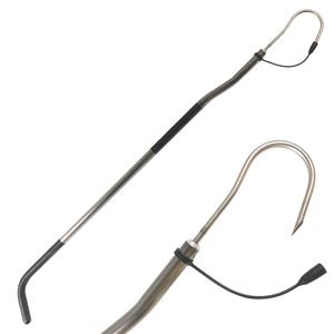 Gaff da pesca in barca gancio piegato manico in alluminio per pesci con impugnatura a labbro lancia in acciaio inossidabile gancio da pesca accessori da pesca - Product Image 1