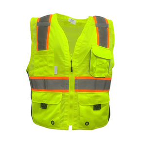 Chaleco de Seguridad Premium de Alta Visibilidad para Hombre con Tiras Reflectantes, Transpirable, con Bolsillos - Product Image 3