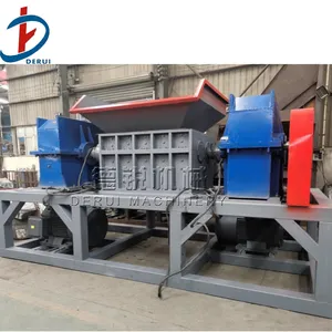 Chinese Pop Can Shredder Used Metal Crusher Double Shaft Shredder Aluminum Waste