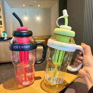 Nouvelle gourde d'été grande capacité 2000 ml, à boire directement, avec pailles et design mignon, idéale pour les sorties en plein air - Product Image 6