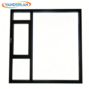 Fenêtre <span class=keywords><strong>de</strong></span> balcon à battants en aluminium à double vitrage moderne personnalisée, cadre ultra-fin, insonorisée, étanche à <span class=keywords><strong>l</strong></span>'<span class=keywords><strong>eau</strong></span> et à <span class=keywords><strong>l</strong></span>'air - Product Image 1