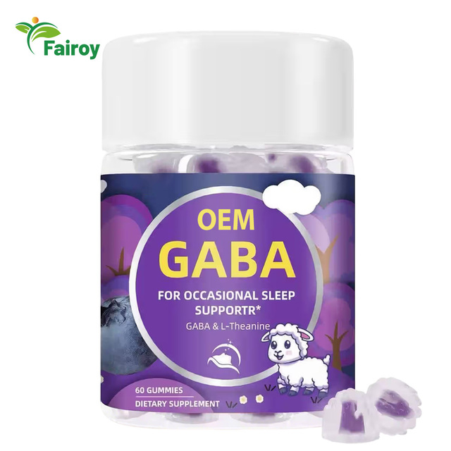 OEM GABA and L-Theanine Sleep Support Gummies with Ashwagandha for Adults Chewable Supplement for Nighttime Relaxation
