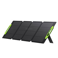 Panneau solaire pliable de 100 watts | Fiche et prise portables faciles Panneau solaire pliant en silicium monocristallin de 100 W