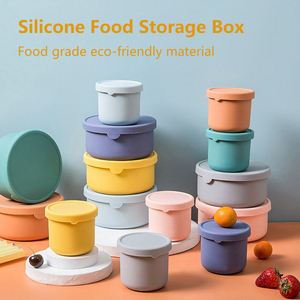 Portable 250ml Silicone Lunch Box Micro-ondes avec <span class=keywords><strong>Rond</strong></span> Style <span class=keywords><strong>Bento</strong></span> Japonais pour Adultes et Nouveau-nés Sans BPA - Product Image 3