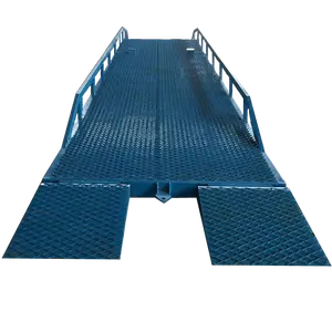 cheap price warehouse used hydraulic manual electric goods loading unloading yard ramps lift platform for sale