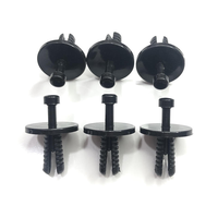 Clip d'expansion à rivet de poussée industriel en plastique/nylon pour l'automobile, à tête à bride, fixation personnalisable pour panneaux de garniture intérieure de voiture OEM