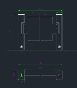 Torniquete Automático de Entrada y Salida, Barrera de Control de Acceso, Puertas para Supermercados - Product Image 3