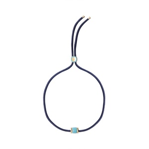 Collier en paracorde Gemnel <span class=keywords><strong>Yves</strong></span> avec moissanite et saphir de laboratoire, réglable, pour femmes et hommes, bijou délicat - Product Image 5