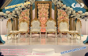 Juego de Sillas de Madera para Bodas, Diseño Moderno y Duradero de Vidhi, con Tamaño y Color Personalizados para Decoración de Bodas Reales - Product Image 4