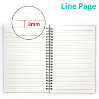 Carnets de notes en spirale A4 A5 personnalisés avec impression couleur, lignés collège, pour gauchers, en gros