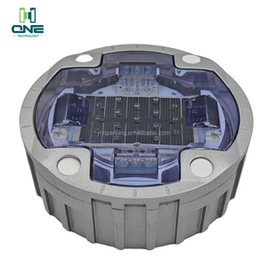 Thông minh năng lượng mặt trời dẫn đường Stud ánh sáng chống áp lực đúc nhôm trắng ngựa vằn qua ngầm cảnh báo giao thông đồng bộ - Product Image 3