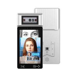 Sistema de Control de Asistencia Iris con Reconocimiento Facial, Lector de Códigos QR, Contraseña y Tarjetas, Pantalla de 8 Pulgadas - Product Image 1