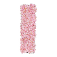 Clôture en plastique artificielle en forme de lierre pour l'extérieur, jardin, fleurs de cerisier, haie de feuilles, écran mural, intimité, 1*1.9m