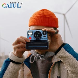 Étui pour appareil photo rétro en PU noir - Sac à bandoulière de protection pour appareils photo instantanés (compatible Pol/<span class=keywords><strong>Instax</strong></span>) - Product Image 4